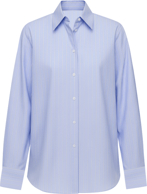 Women's Cotton And Lyocell Blend Straight Shirt