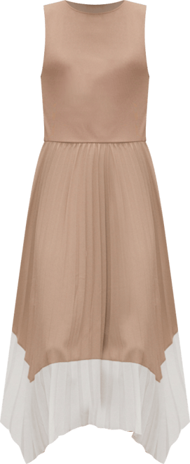 Women's Combined Pleated Dress