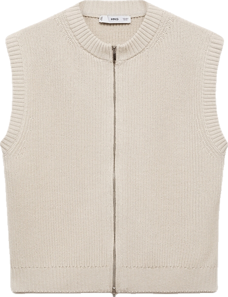 Women's Zipper Knitted Gilet