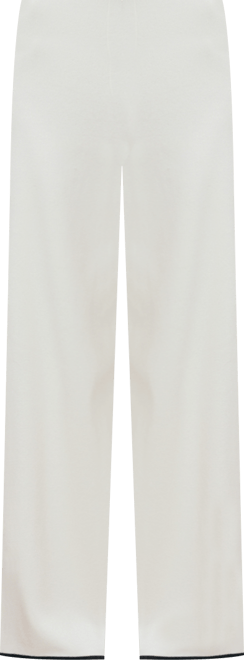 Women's Contrasting Low-Rise Knitted Pants