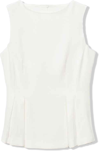 Women's Pleat Detail Peplum Top