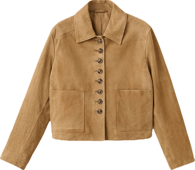 Women's Buttons Suede Jacket