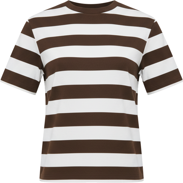 Women's Striped Short-Sleeved T-Shirt