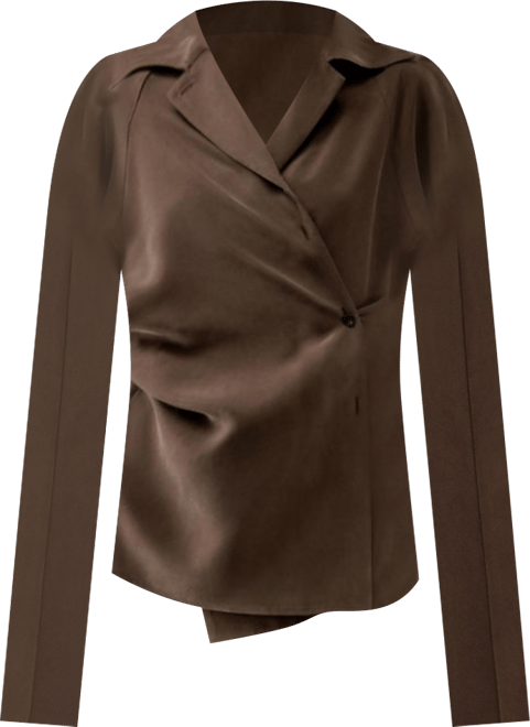 Women's Multipositional Silk Shirt