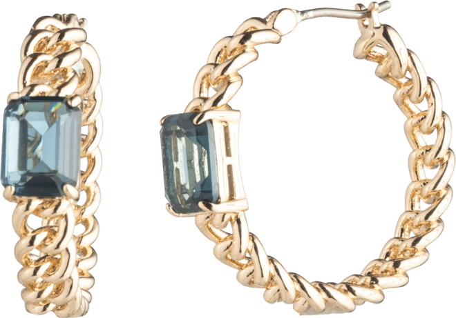 Gold-Tone Hoop Earrings