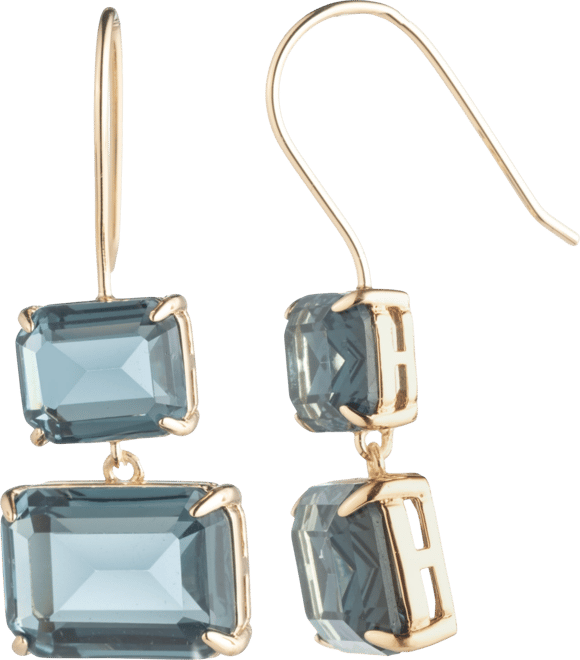 Gold-Tone Double Drop Earrings