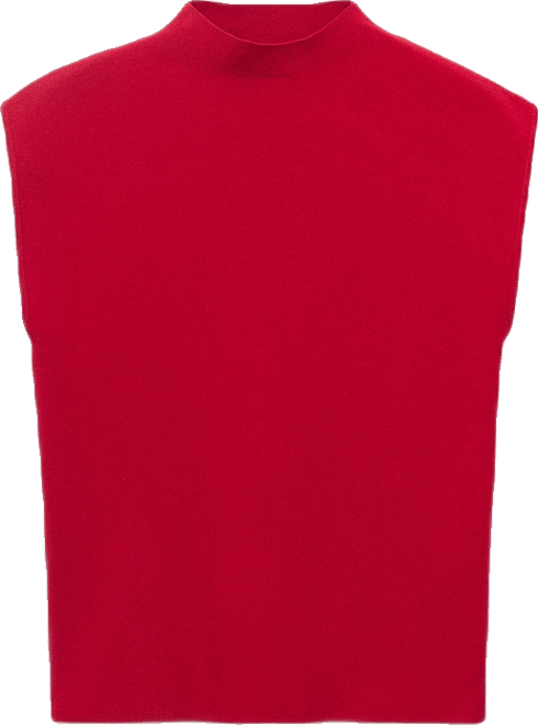 Women's Perkins-Neck Knitted Top