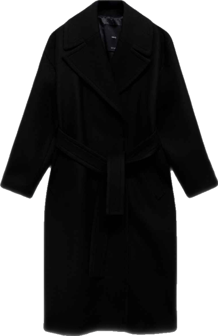 Women's Belted Woolen Coat