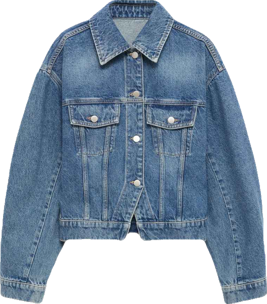 Women's Pockets Fitted Denim Jacket