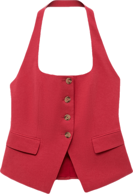 Women's Linen-Blend Suit Vest