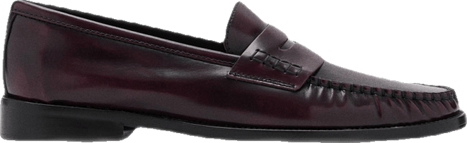 Women's Gathered Leather Moccasins
