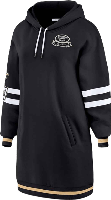 Women's Black New Orleans Saints Hoodie Dress