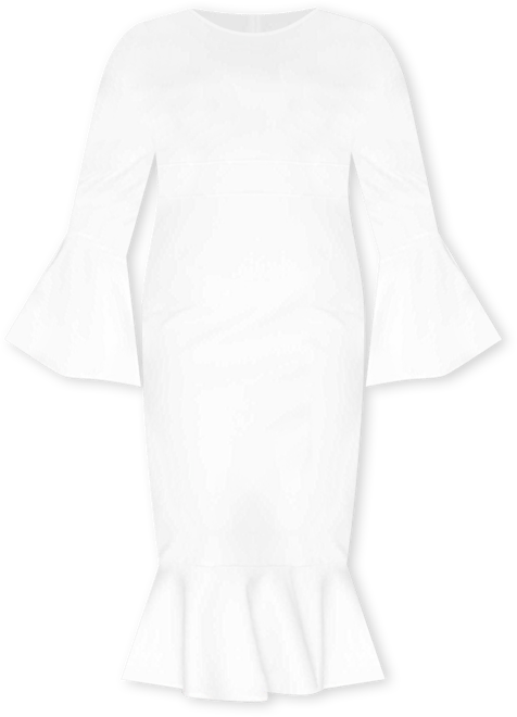 Women's Plus Size Sabrina Mermaid Hem Dress