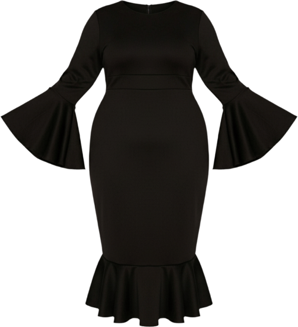 Women's Plus Size Sabrina Mermaid Hem Dress