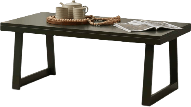 Charlie Rectangular Coffee Table, Center Table, Cocktail Tea Table for Living Room