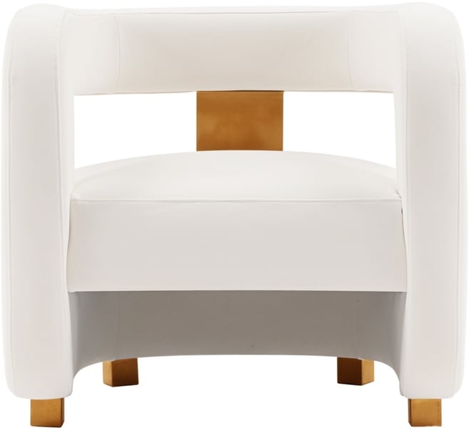 Amirah Modern 27.17" Velvet Upholstered Accent Chair