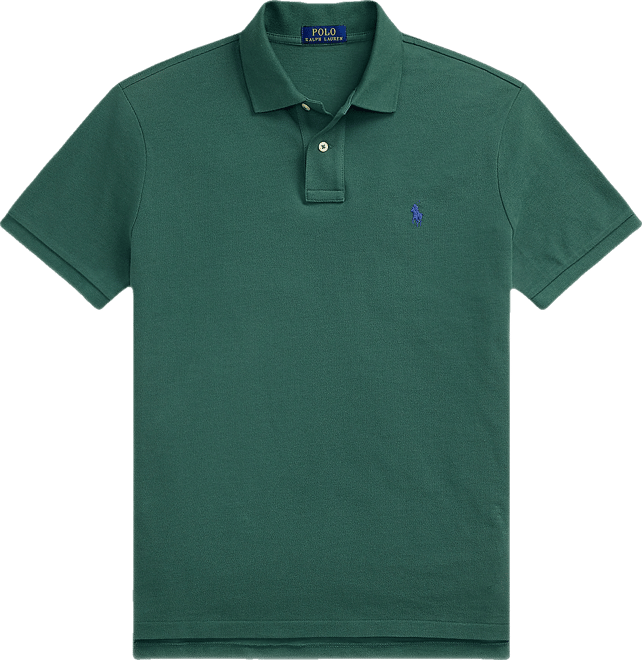 Men's Cotton Custom Slim Fit Mesh Polo Shirt