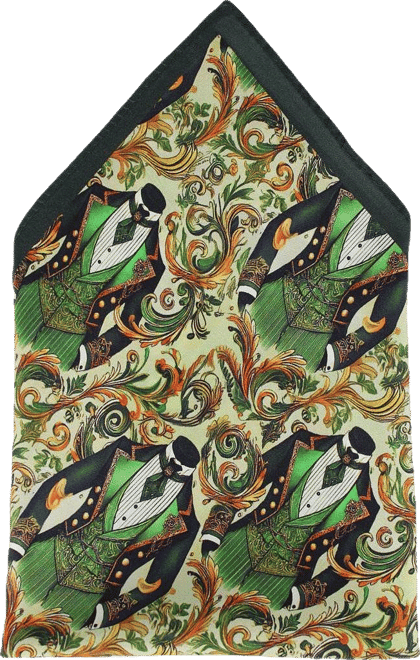 Men's Shall We Dance Silk Novelty 12x12 Pocket Square