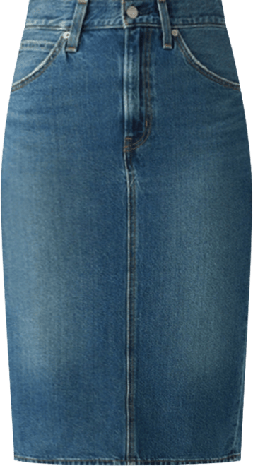 Women's High-Rise Back Slit Skirt