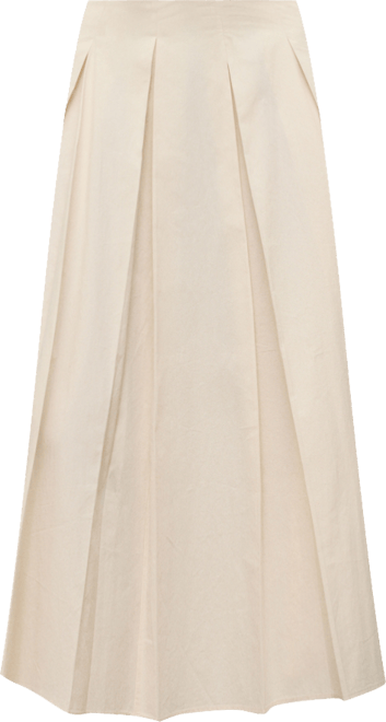 Women's Pleated Midi-Skirt