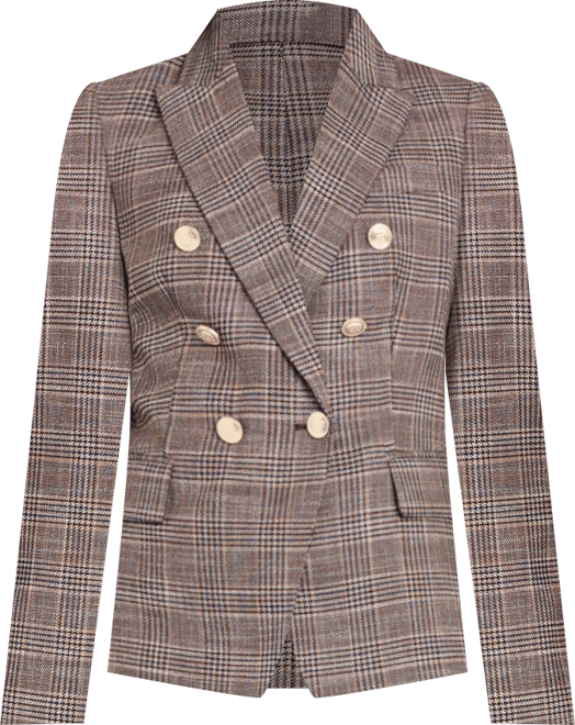 Petite Plaid Blazer Jacket