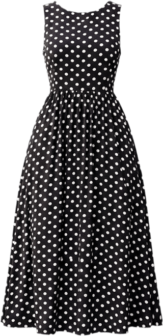 Women's Try Me Polka Dot Maxi Beach Dress