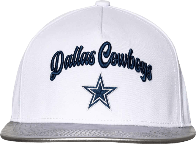 Women's White/Silver Dallas Cowboys Two-Tone Snapback Hat