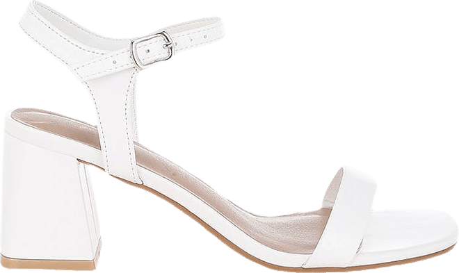 Kazara Faux Leather Block Heels Women