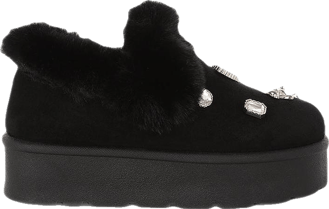 Zeta Charm Detail Slip On Snow Boots Women