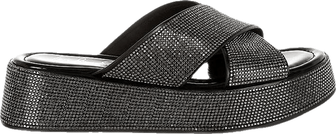 Adena Rhinestone Embellished Flatforms Women