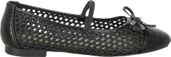 Omela Woven Bow Detail Ballerinas Women