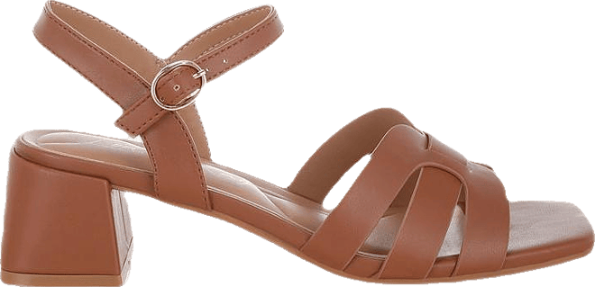 Eliska Strappy Square Toe Block Heels Women