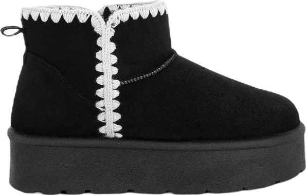 Rochas Scalloped Detail Snow Boots Women