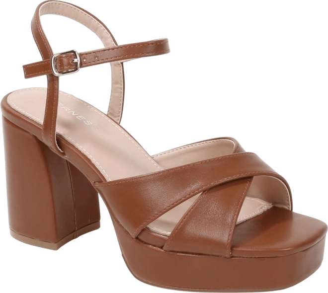 Guadalupe Crisscross Straps Platform Heels