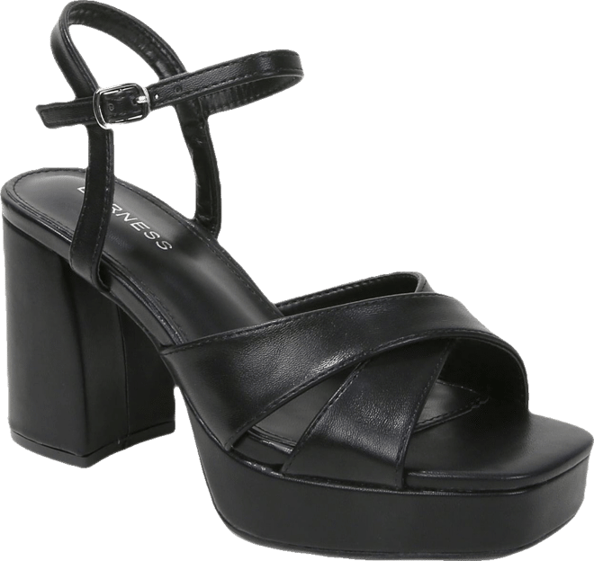 Guadalupe Crisscross Straps Platform Heels