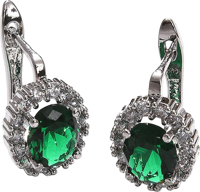 Women's Crystal Hoop Earrings