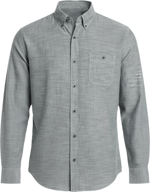 Men's Winter Chambray Solid Shirt