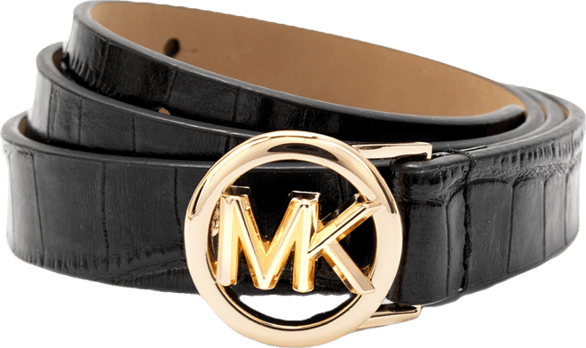 Logo Skinny Leather Belt