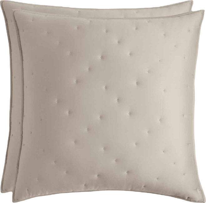 Lyocell Quilted 2-Pc. Sham Set, Euro, Macy's Exclusive