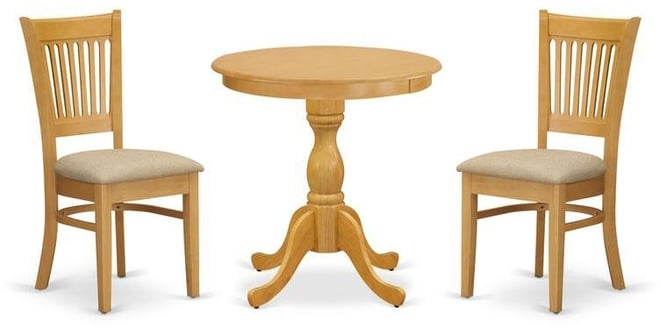 3-Pc Modern Dining Room Table Set