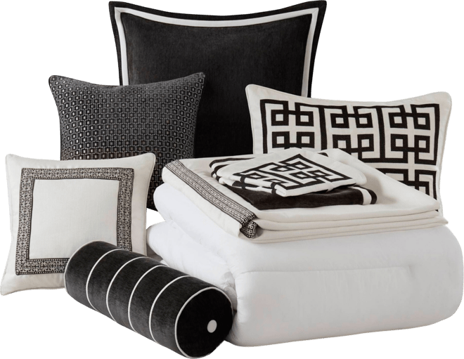 Jarvis Embroidery Oversized Duvet Style 9-Pc. Comforter Set, King