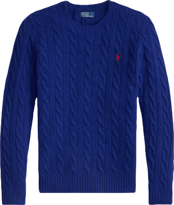 Women's Cable Wool-Cashmere Crewneck Sweater