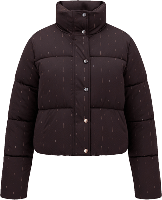 Women's Embellished Stand-Collar Puffer Jacket