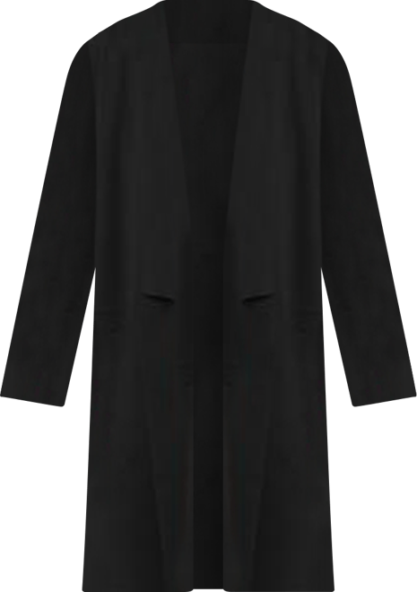 Women's Benela Mid-Thigh-length Coatigan With Lapels