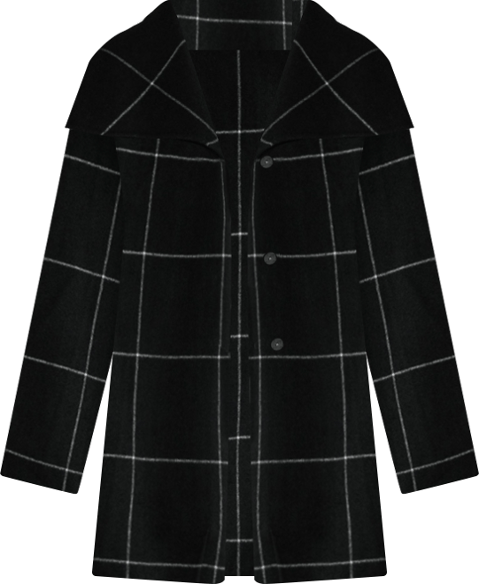 Women's Jackie-p Double Face Wool Cocoon Coat