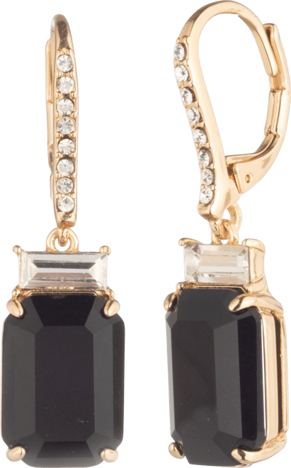 Glass Stone Drop Earrings