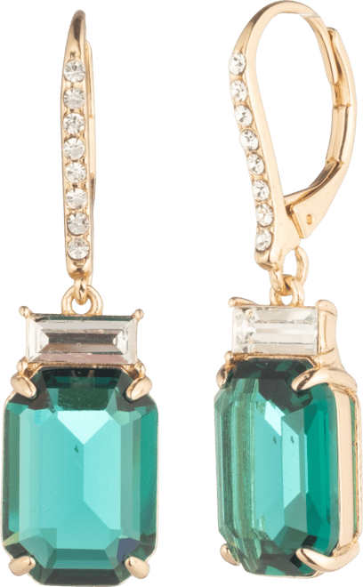 Glass Stone Drop Earrings