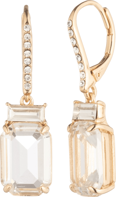 Glass Stone Drop Earrings