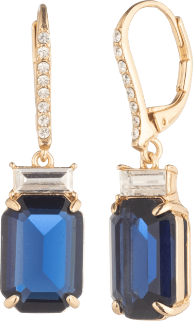 Glass Stone Drop Earrings