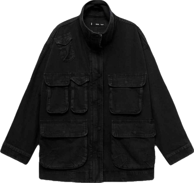 Women's Pockets Oversized Denim Parka